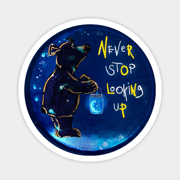 Never Stop Looking Up Magnet by ginkelmier